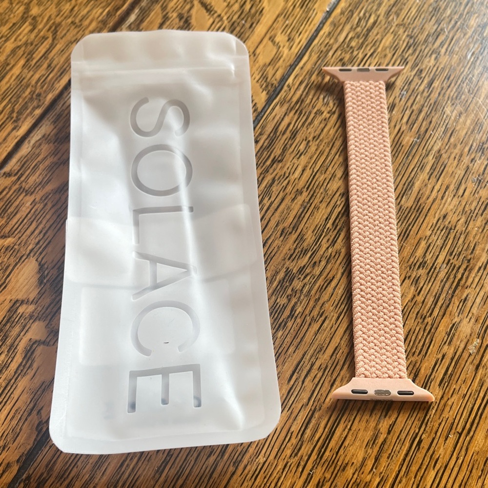 SolaCycle Pink Braided Solo Loop Compatible Smartwatch Band